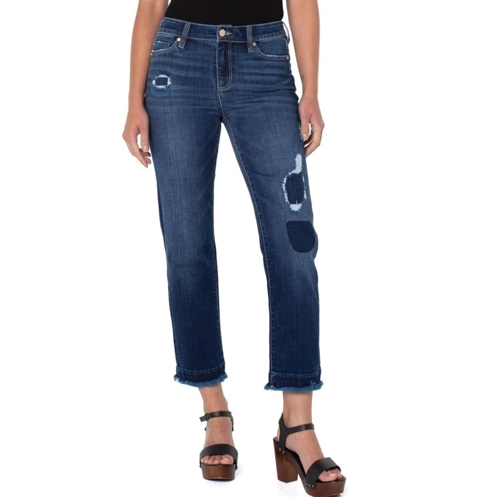 NWT Liverpool Jeans Kennedy High Rise Crop Straight Jeans in Haight